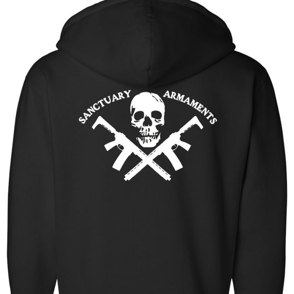 Full Zip Hoodie - CrossBones - Picture 1 of 2